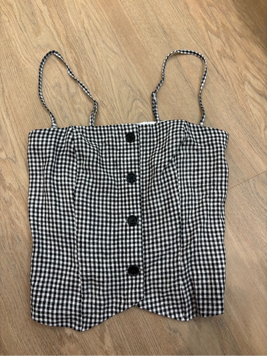 Abercrombie & Fitch Tops - Abercrombie Black & White Gingham Tank Top